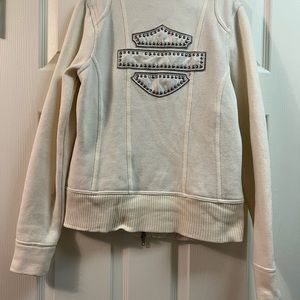 Harley Davidson cream woman’s light weight jacket